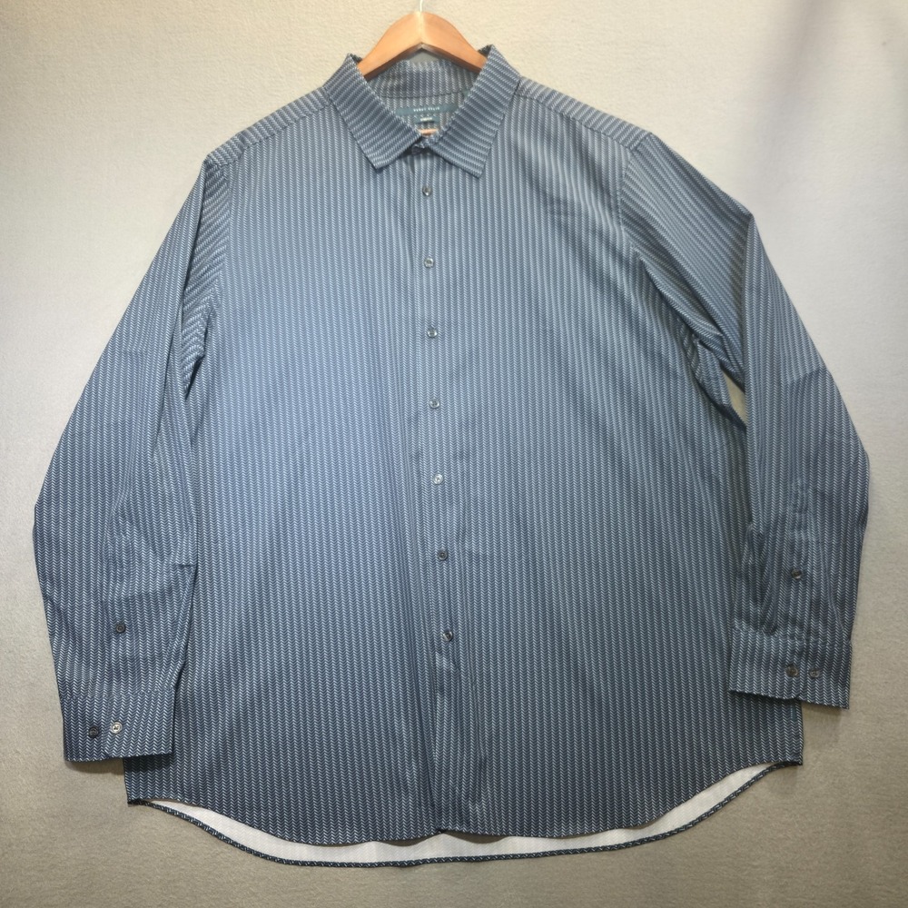 Perry Ellis Stretch Men's Long Sleeve Button Up Shirt‎ Size 2X NWOT